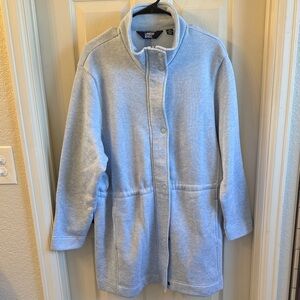 Lands’ End Sweater Fleece Drawstring Jacket